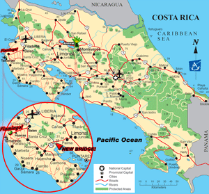 Map of Costa Rica